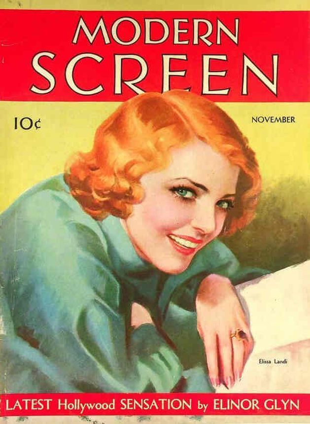 MODERN SCREEN magazine cover Issue 12 November 1931